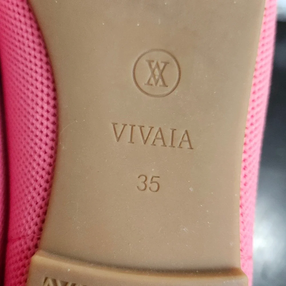 VIVAIA Cat Knit Loafers Pink Black Slip On Flats EU 35 Women's Washable Shoes
